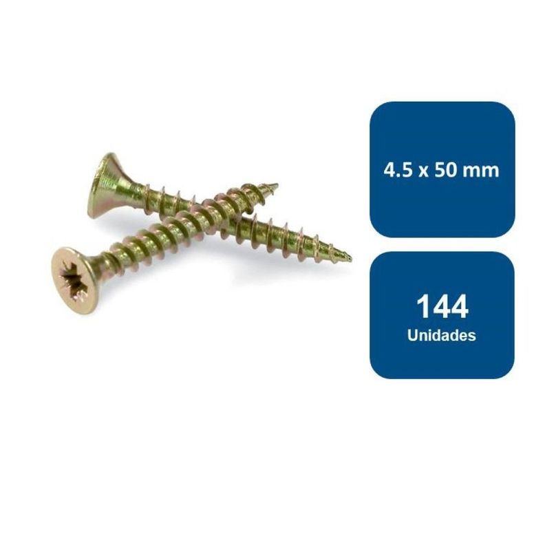 Tornillo Madera Multiuso 4.5 X 50mm 144un.-0