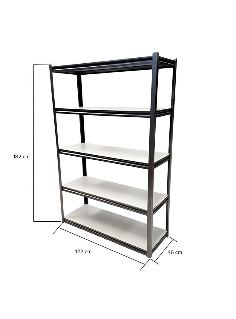Estantería ensamblable sin pernos 5 repisas 1250kgs 1.22x0.61x1.82mts - Toolmax-1