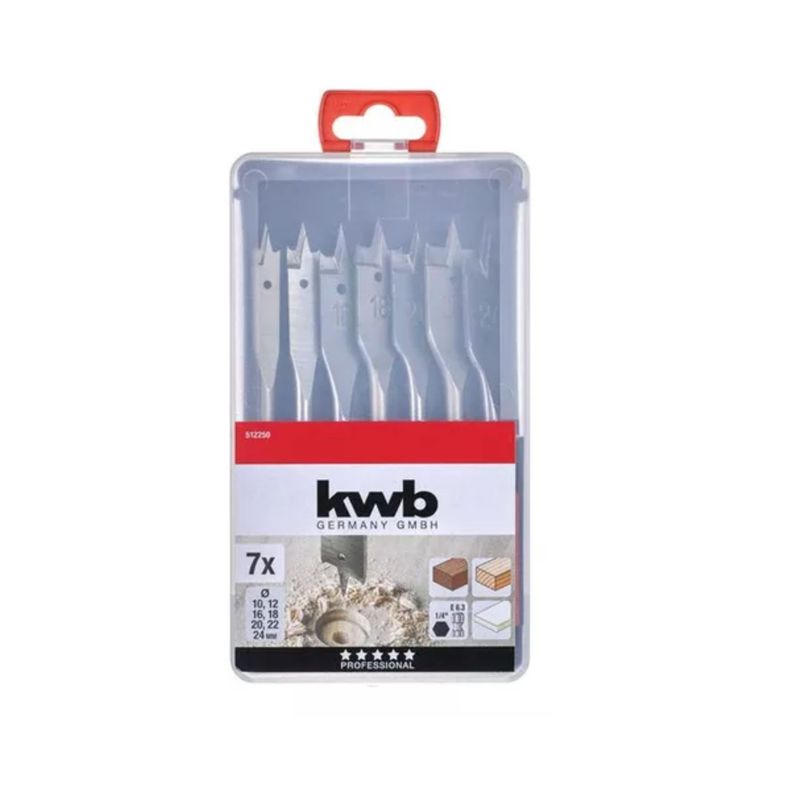 Brocas Paleta para Madera Set 7un - KWB-0