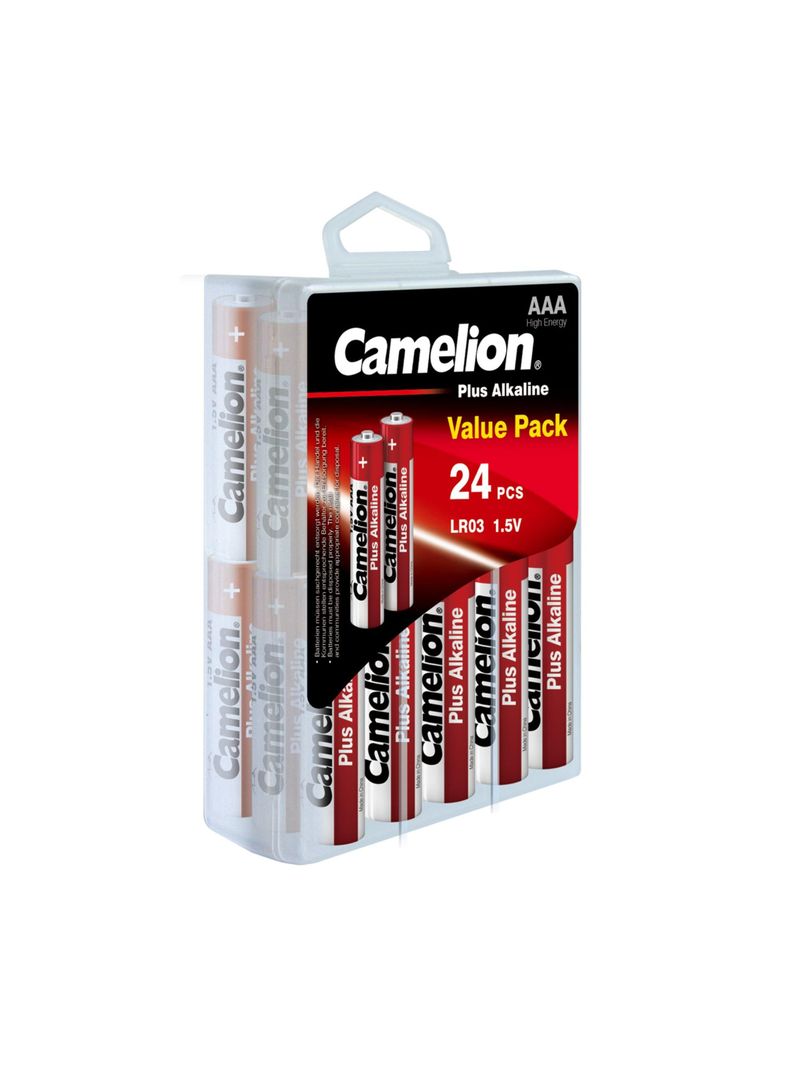 Pilas Alcalinas Plus Caja Plástica AAA 24un - Camelion-0