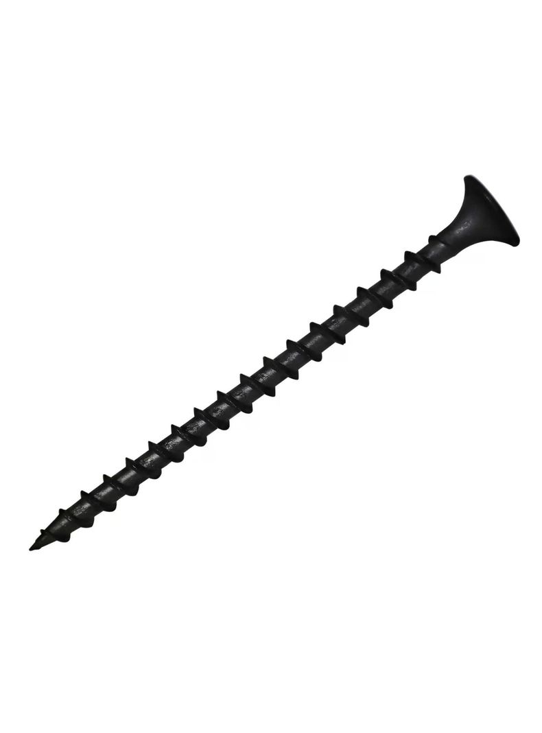 Tornillo Yeso Cartón Negro Hilo Grueso #6 x 1.5/8" 100un - Fijaciones-0