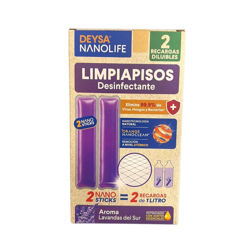 Limpiapisos Desinfectante Recarga Lavanda Rinde 2lts - Deysa Nanolife-0