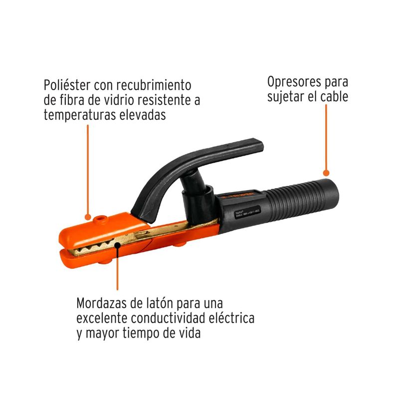 Pinza Porta Electrodo 500A Truper-1