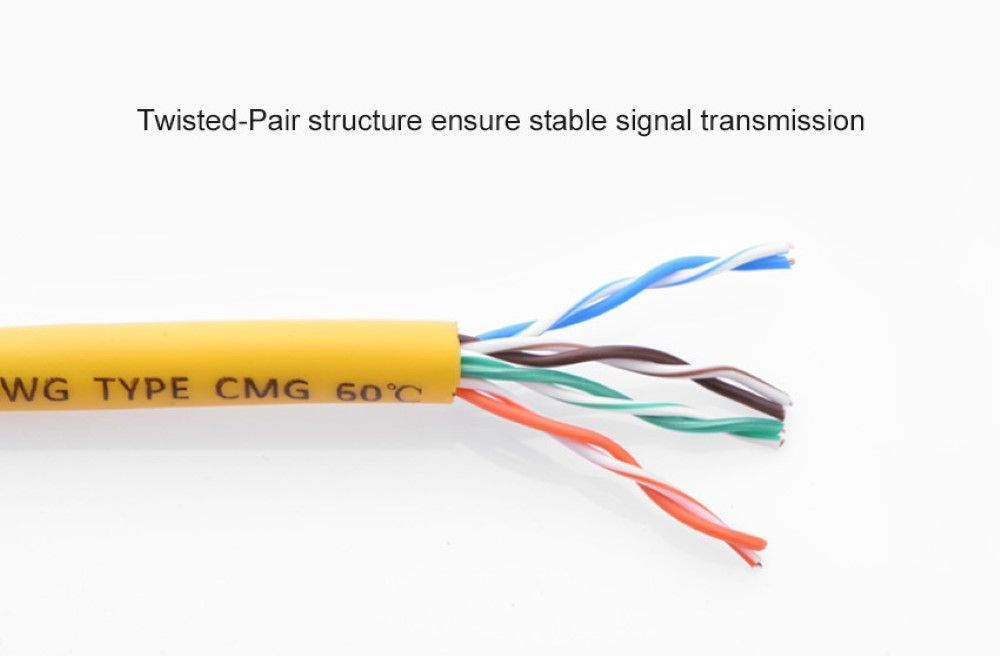 Cable de red UTP Cat 5e Amarillo modelo NW103 10mts Ugreen-2