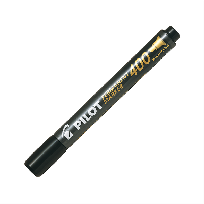 Marcador Permanente Sca400 Biselado Negro Pilot-0