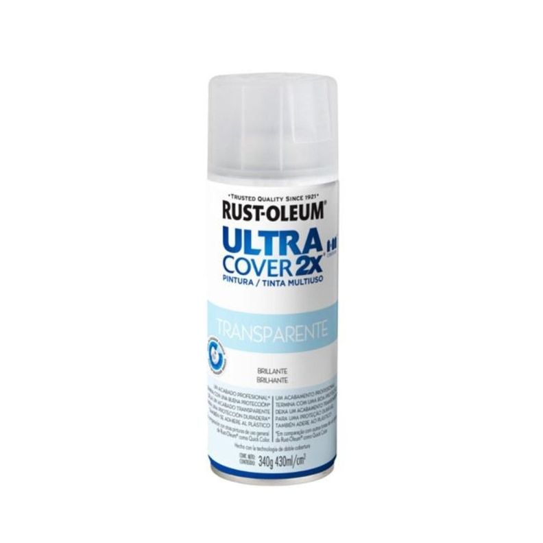 Spray Aerosol Ultra Cover 2x Transparente Brill. Rust Oleum-0