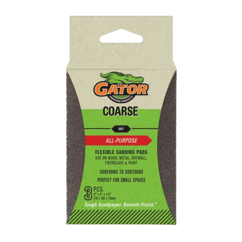 Esponja abrasiva flexible Grano Grueso 3un - Gator-0