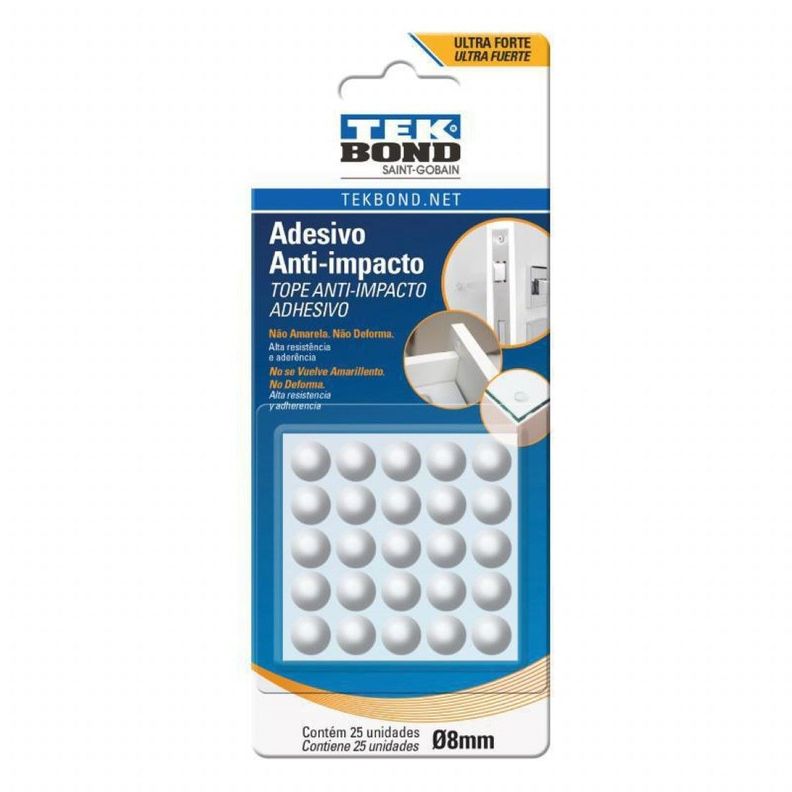Topes De Muebles Gotas P - 8mm 25un. Tekbond-0