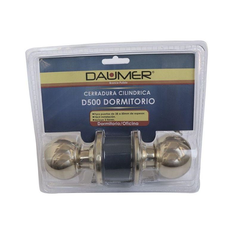 Cerradura Dormitorio D500 Bronce Lioi-0
