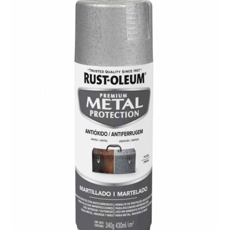 Spray Aerosol Metal Protection Martillado Plata Rust Oleum-0
