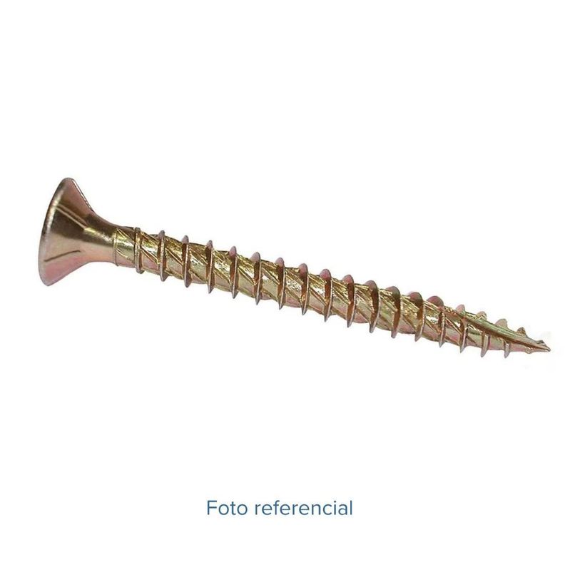Tornillo Madera Turbo Screw 5.0x90/60 144un Anclajes-0