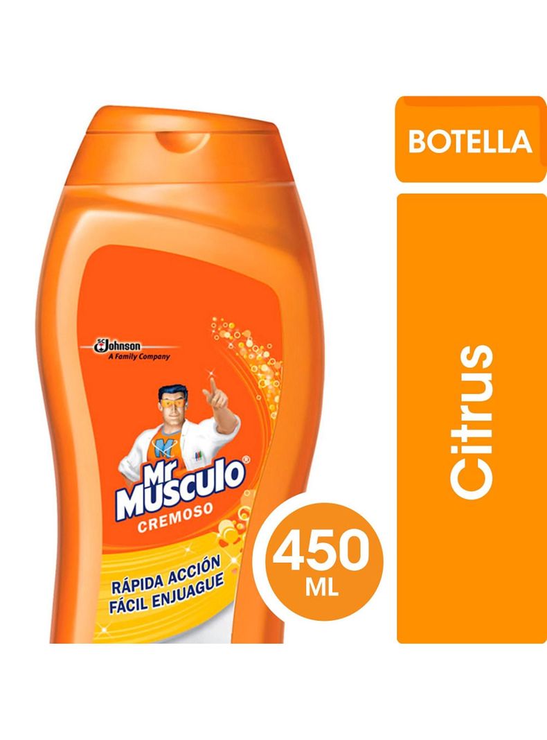 Limpiador De Superficies En Crema 450ml Citrus Mr. Musculo-0