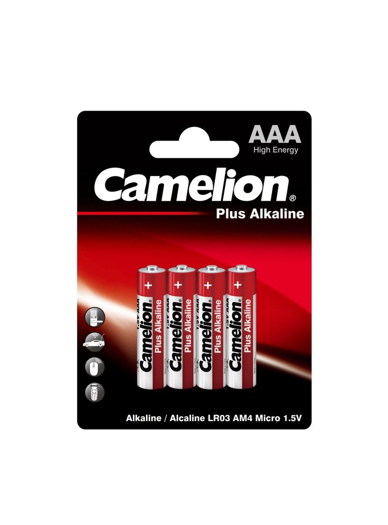 Pilas Alcalinas Plus AAA 4un - Camelion-0