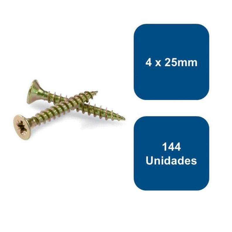Tornillo Madera Multiuso 4 X 25mm 144un.-0