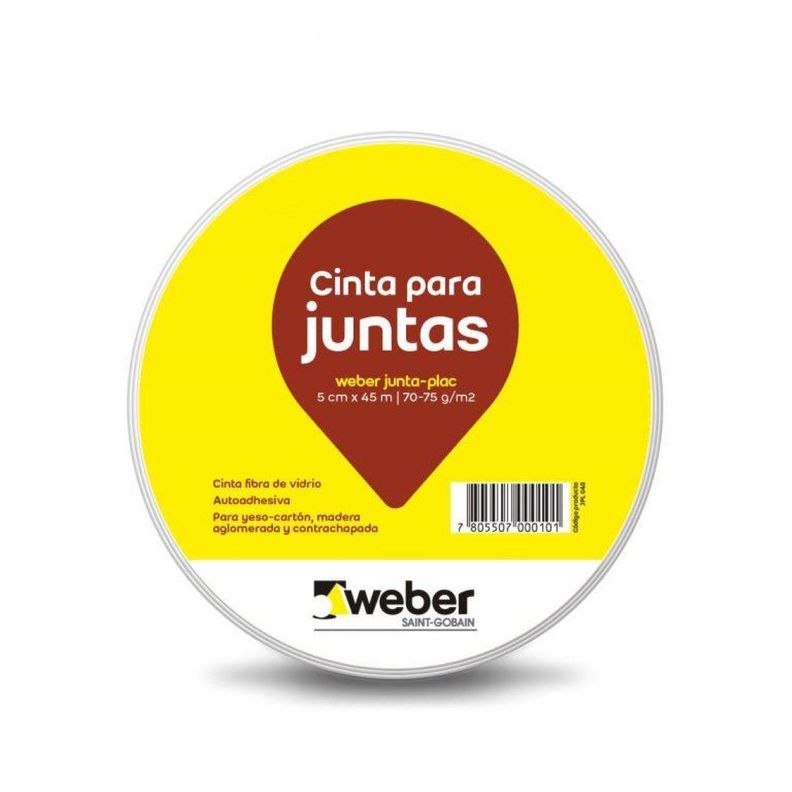 Weber Cinta Para Juntas (juntaplac) 5cms X 45mts-0