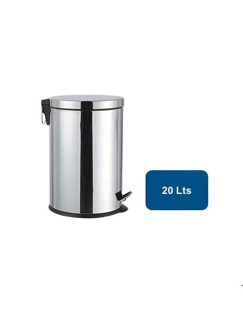 Taumm Basurero Ac.inox. Con Pedal Y Balde Interior 20lts-0