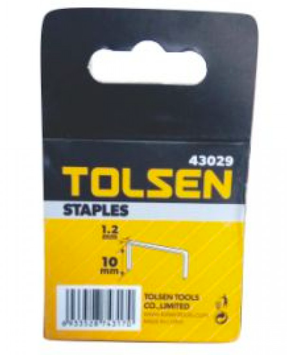 Grapa Corchete Industrial 1.2x10mm 1000 Un. Tolsen-1