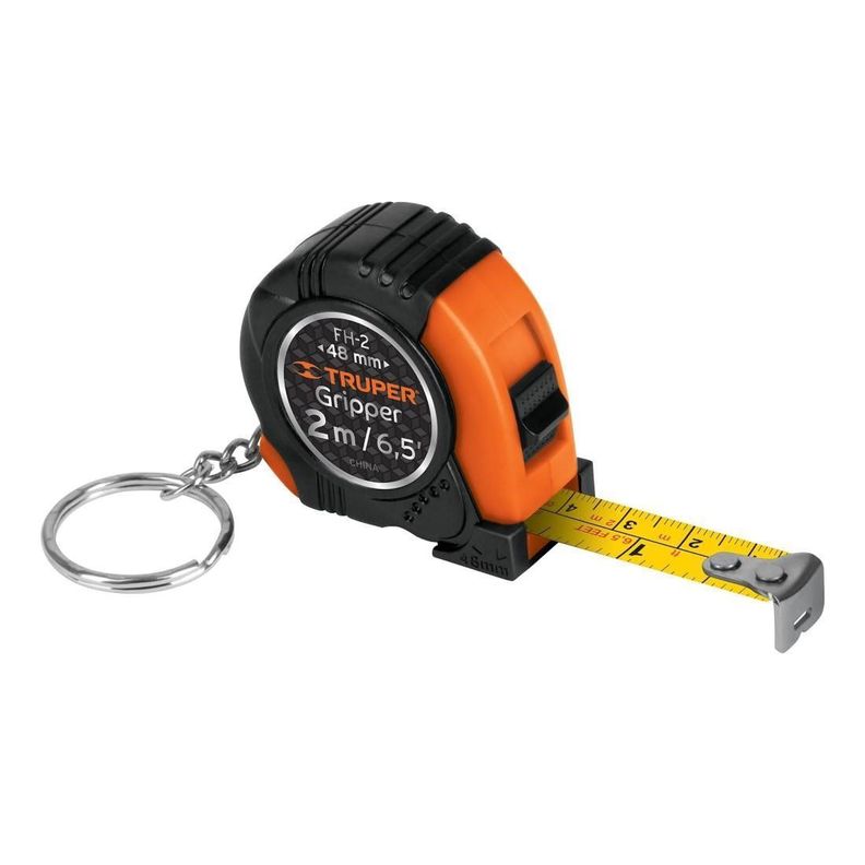 Truper Huincha De Medir Contra Impacto Llavero 2mts-0