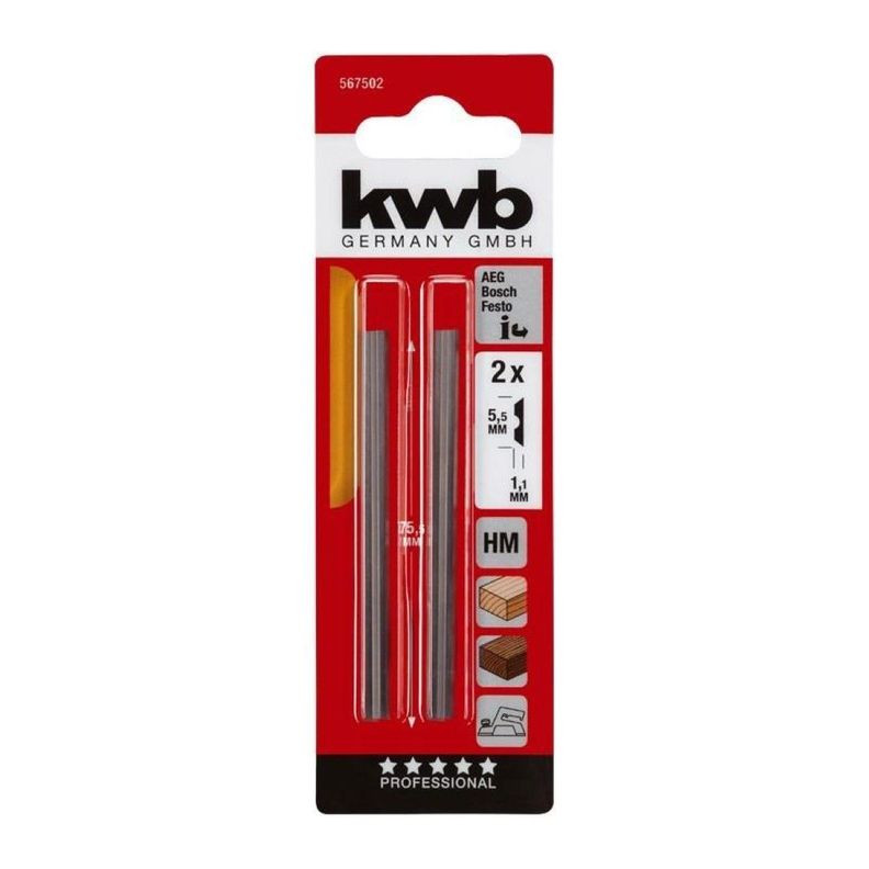 Repuesto Cuchillas Para Cepillo 82mm Kwb-0
