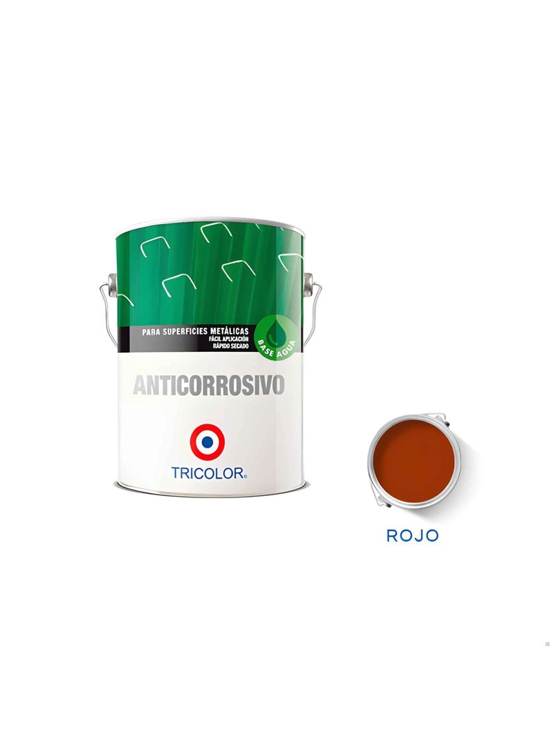 Anticorrosivo Base Agua 1 Gl Rojo Tricolor-0