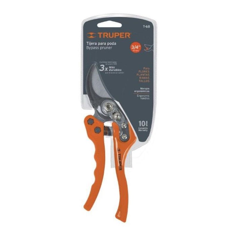 Tijera de podar ergonometrica 8" Truper-0