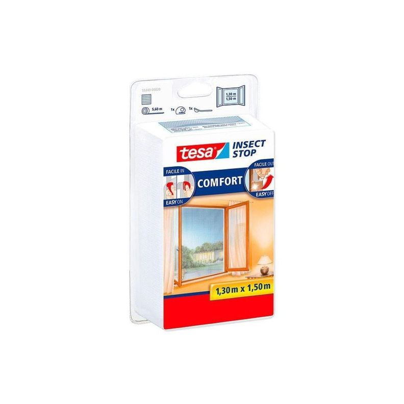 Insect Stop Malla Ventana 1.3m*1.5m Blanco Tesa-0