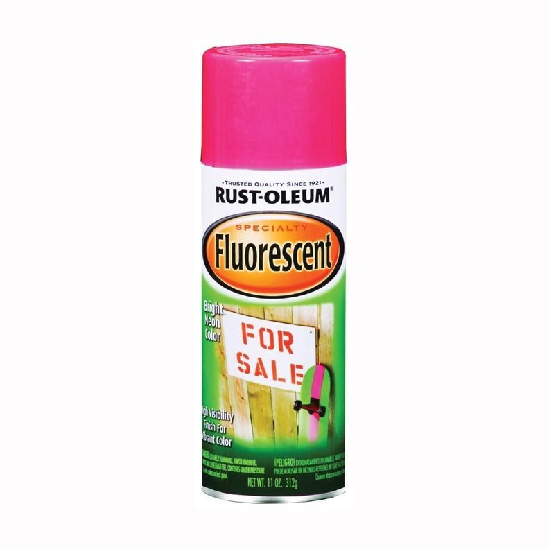 Spray Aerosol Fluorescente 312grs Rosa Rust Oleum-0