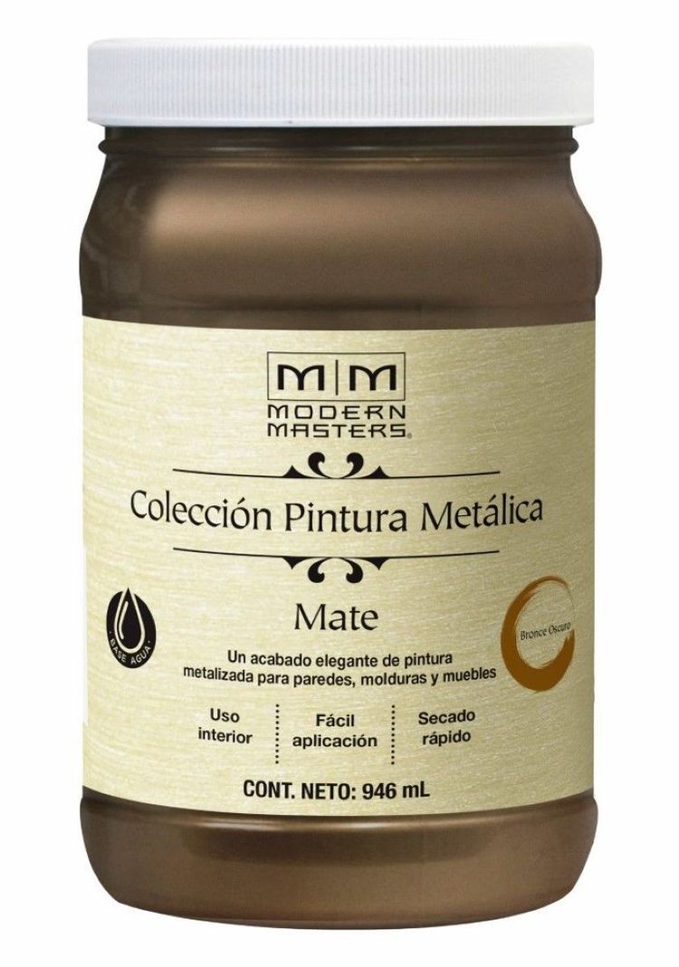 Pintura Metálica Mate 946ml Bronce Oscuro Modern Masters-0