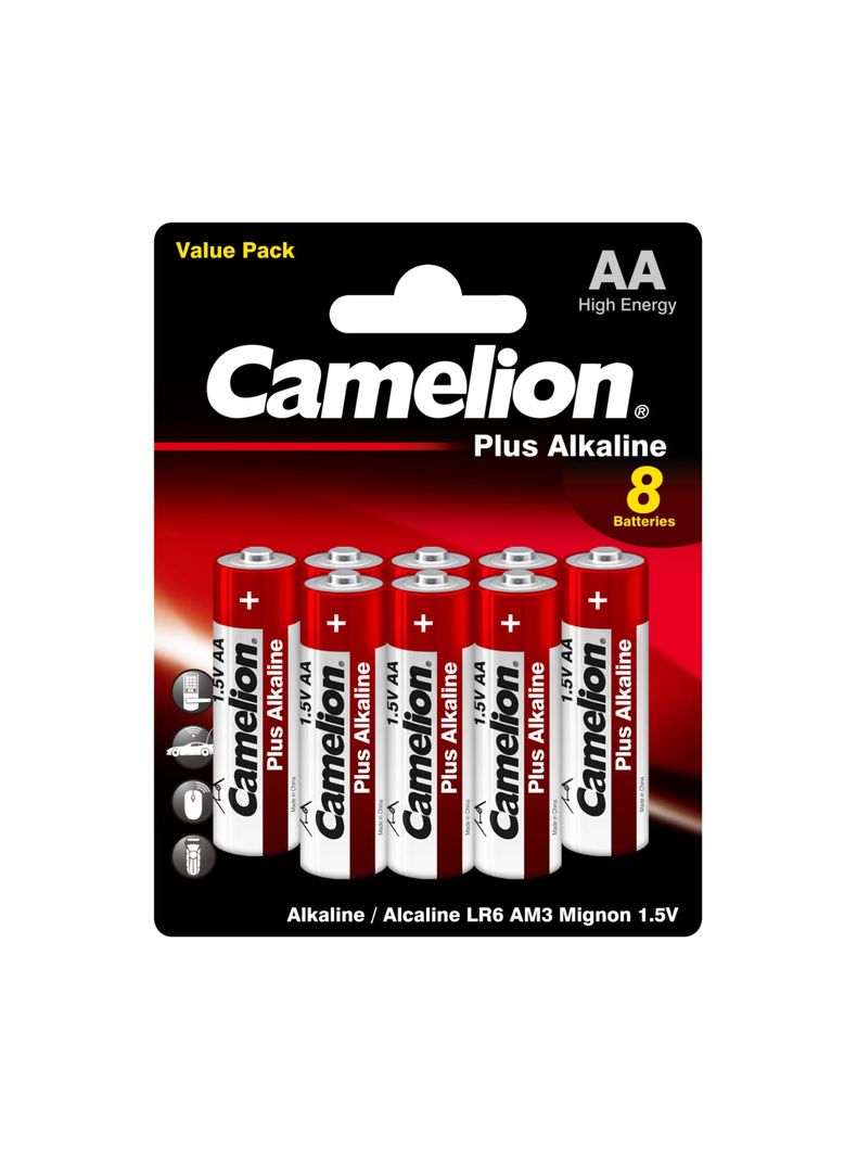 Pilas Alcalinas Plus AA 8un - Camelion-0