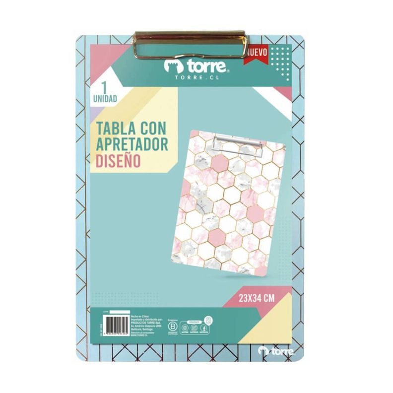 Tabla portapapeles con apretador diseño Oficio Torre-0