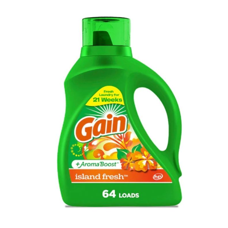 Detergente de ropa Líquido Island 2.72lts (64 lavados) Gain-0