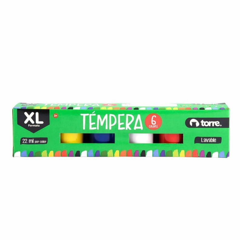 Témpera XL 6 colores Torre-0