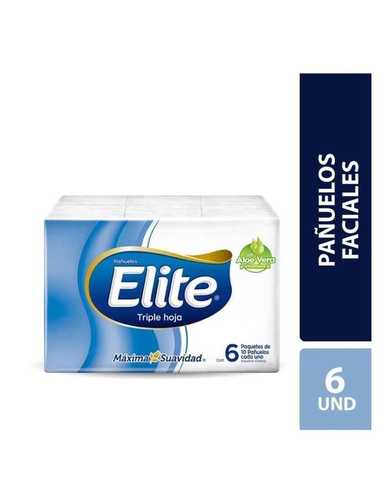 Pañuelos Desechables Triple Hoja Aloe Vera 6x10 Elite-0