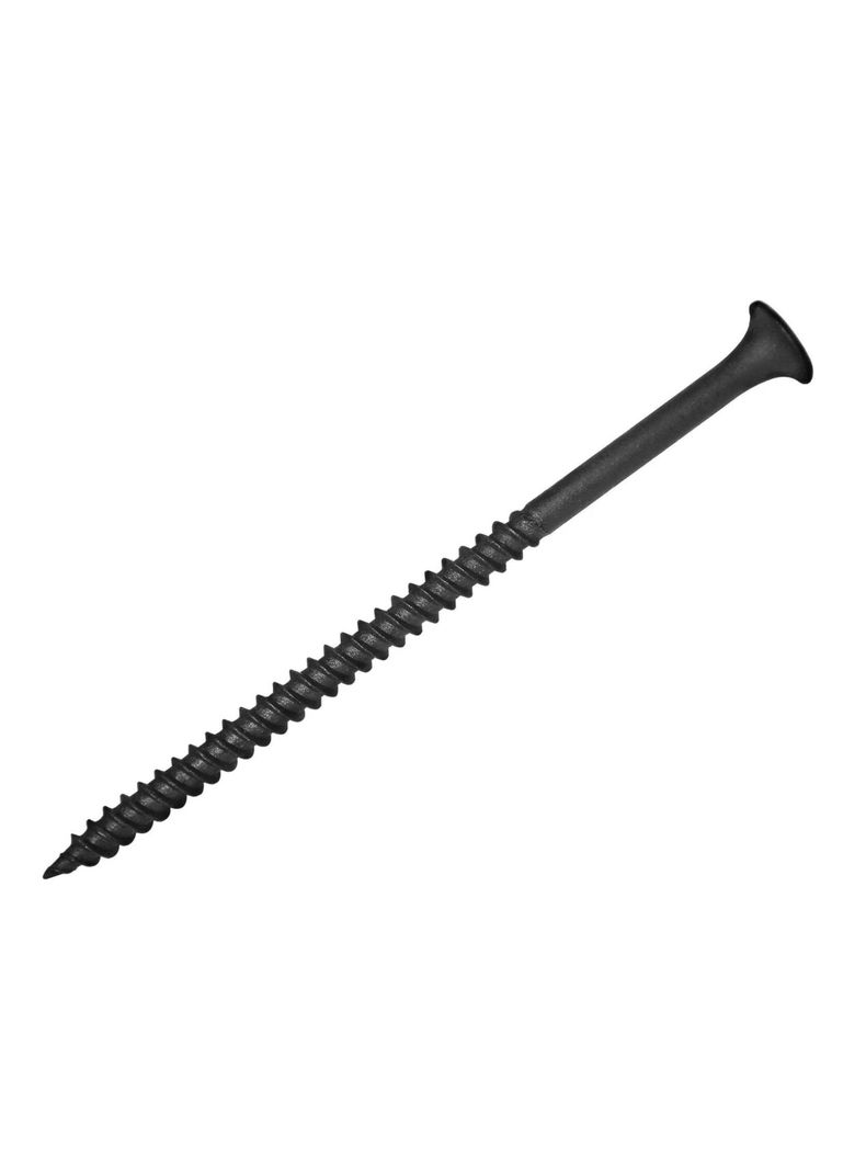 Tornillo Yeso Cartón Negro Hilo Grueso #8 x 3" 100un - Fijaciones-0