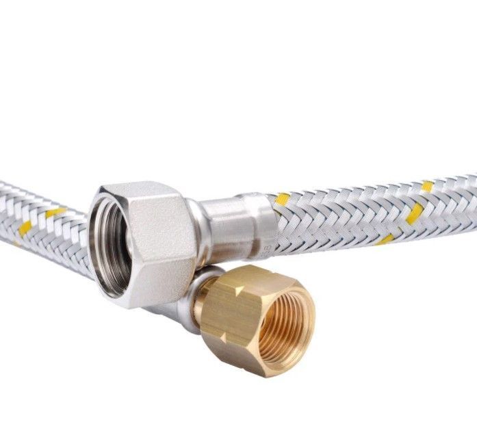 Nibsa Flexible De Gas Hi-hi 1/2  X 3/8  Hilo Izquierdo 1mt-1