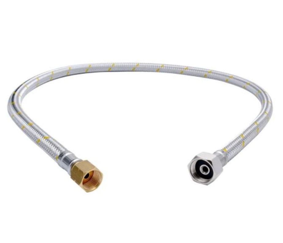 Nibsa Flexible De Gas Hi-hi 1/2  X 3/8  Hilo Izquierdo 1mt-0