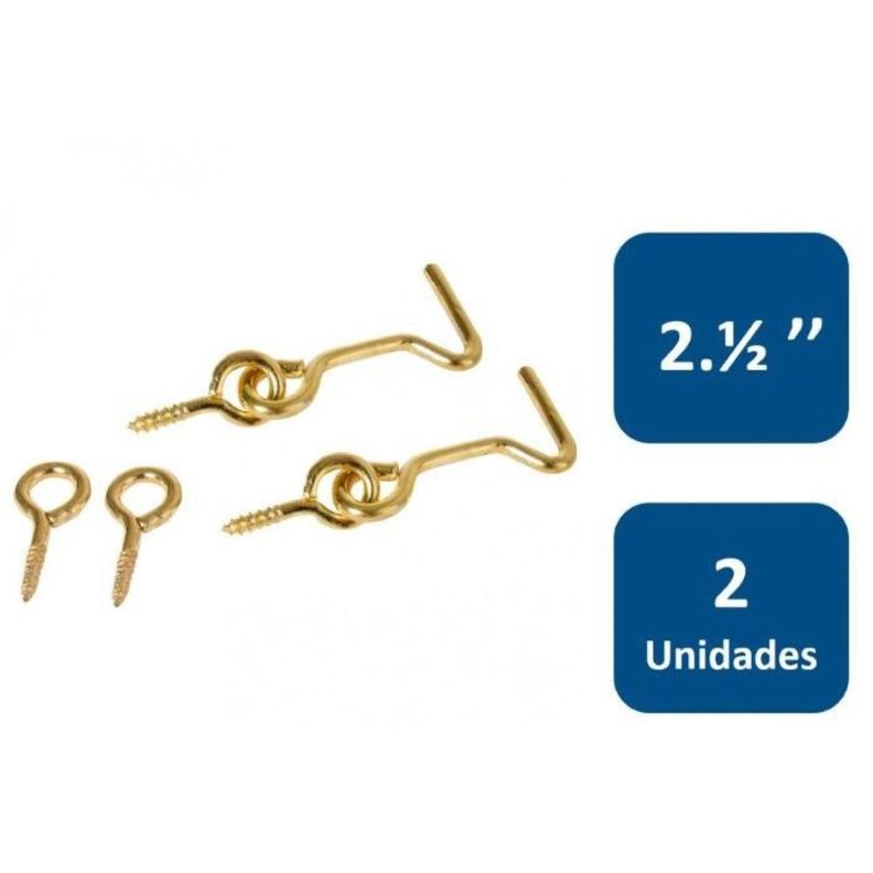 Aldaba Zincada 2.1/2  2un. Lioi-0
