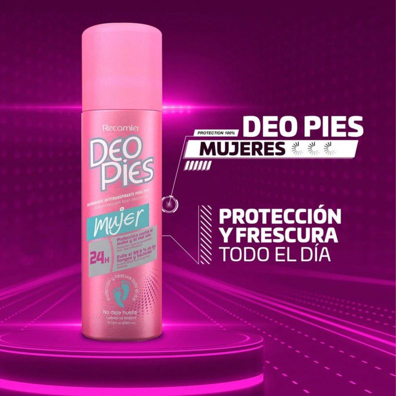 Desodorante para pies spray Mujer 260ml - Deo Pies-1