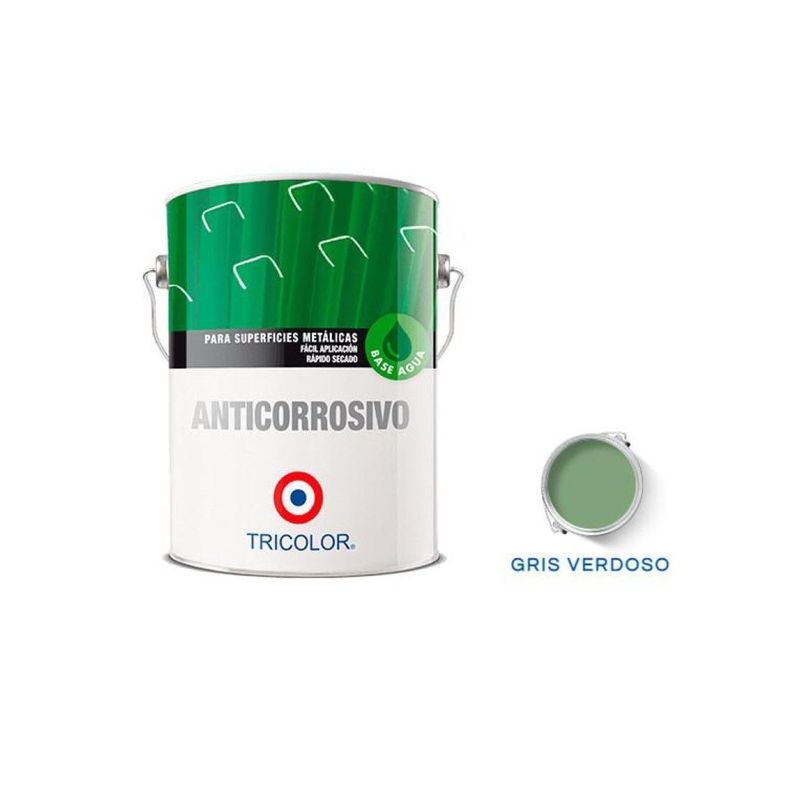 Anticorrosivo Base Agua 1 Gl Gris Verdoso Tricolor-0