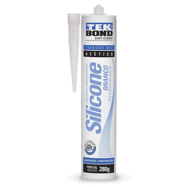 Silicona Acetica 280grs. Blanca Tekbond-0