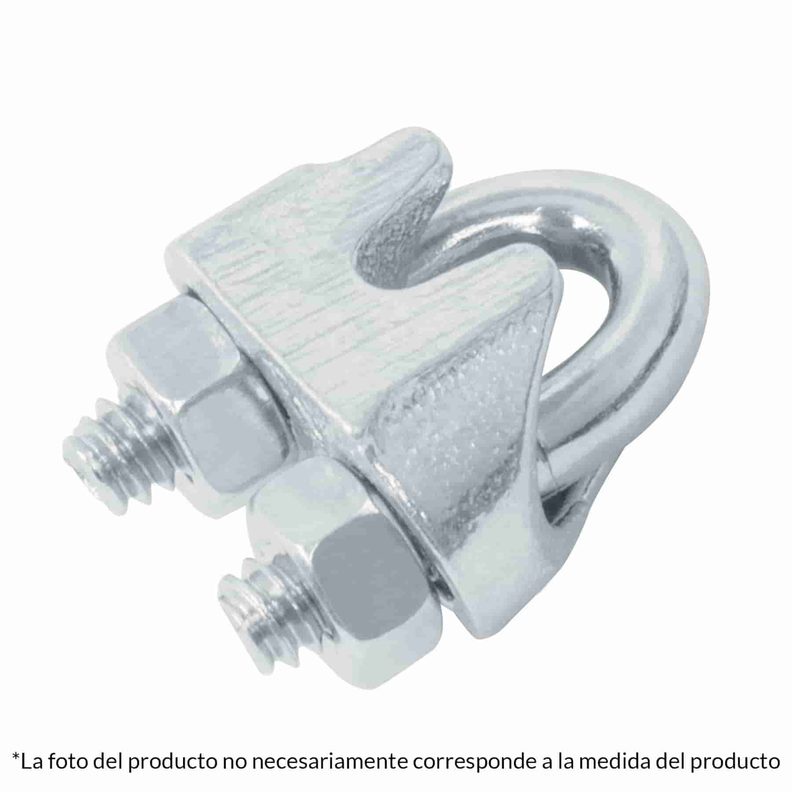 Grapa Para Cable Galvanizada 1/8  2 Un. Fiero-1