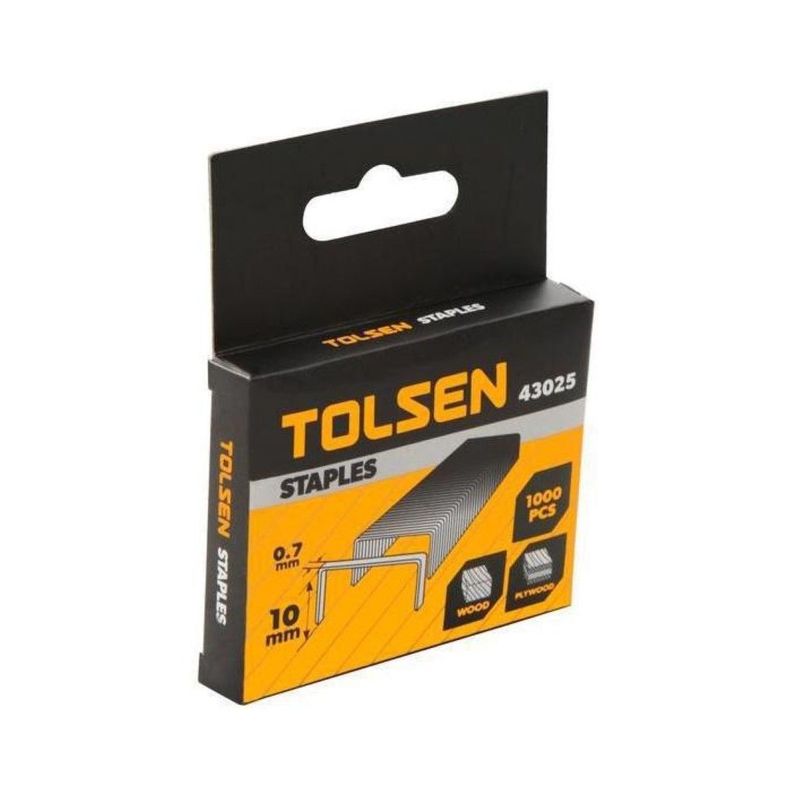 Grapa Corchete 0.7x10mm 1000 Un. Tolsen-0