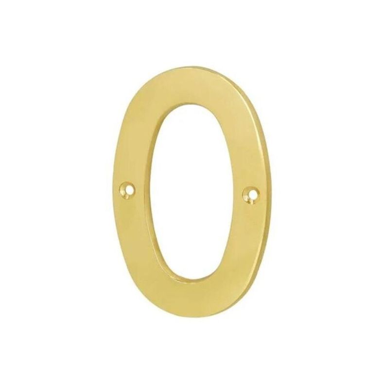 Número De Latón Para Casa 4'' Nro 0 Hermex-0