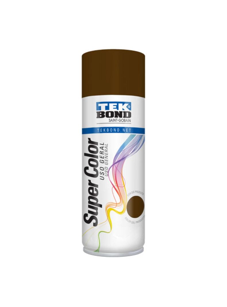 Pintura Spray 400ml Uso General Marrón - TEKBond-0