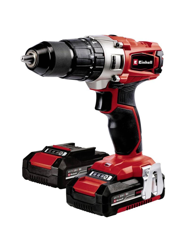 Taladro Percutor Inalámbrico 18V Expert 2Bat 64Acc Einhell-0