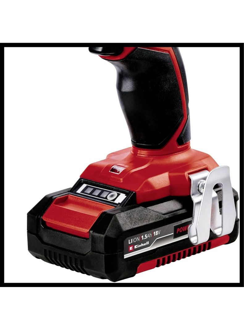 Taladro Percutor Inalámbrico 18V Expert 2Bat 64Acc Einhell-4
