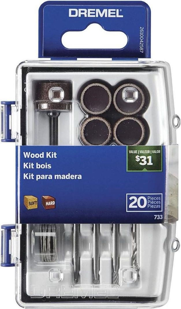 Micro Kit Para Madera 733 20 Piezas Dremel-0