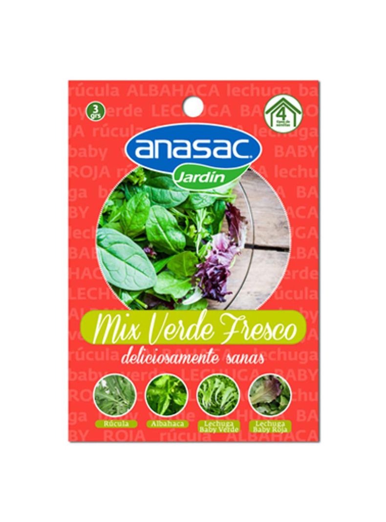 Anasac Semilla Mix Verde Fresco 3grs-0