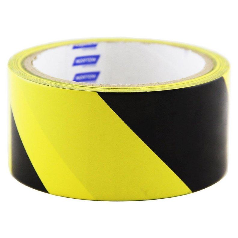Cinta Para Demarcar Piso 48mm X 14mts Amarilla/negra Norton-0