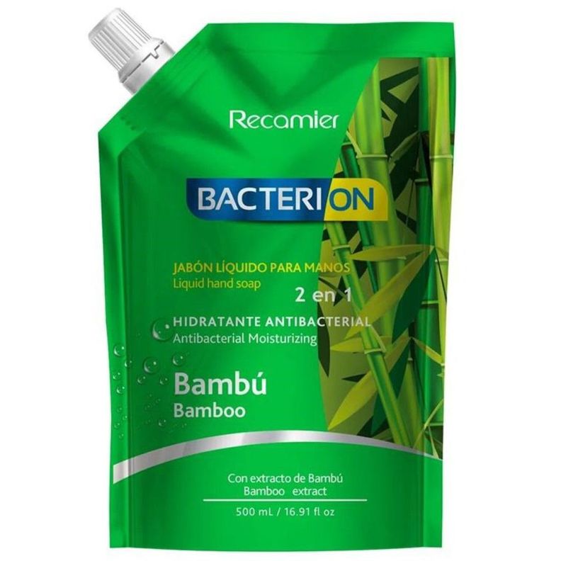 Bacterion Jabón Hidratante Antibacterial 500ml Bambu-0